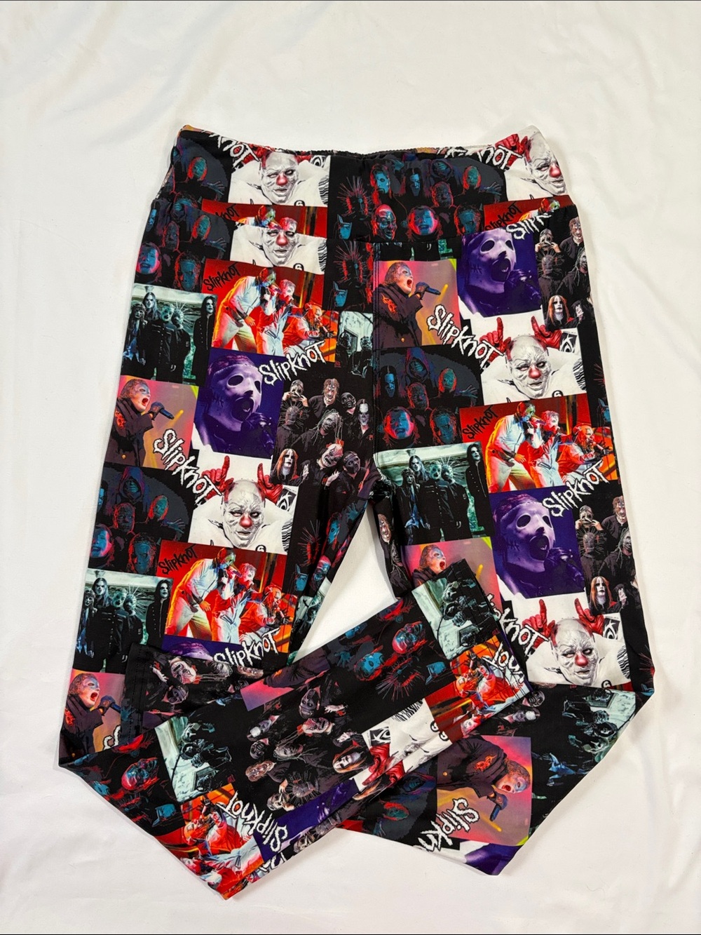 Slipknot Nu Heavy Metal Band All Over Print Leggings Halloween Amelia Rose Large